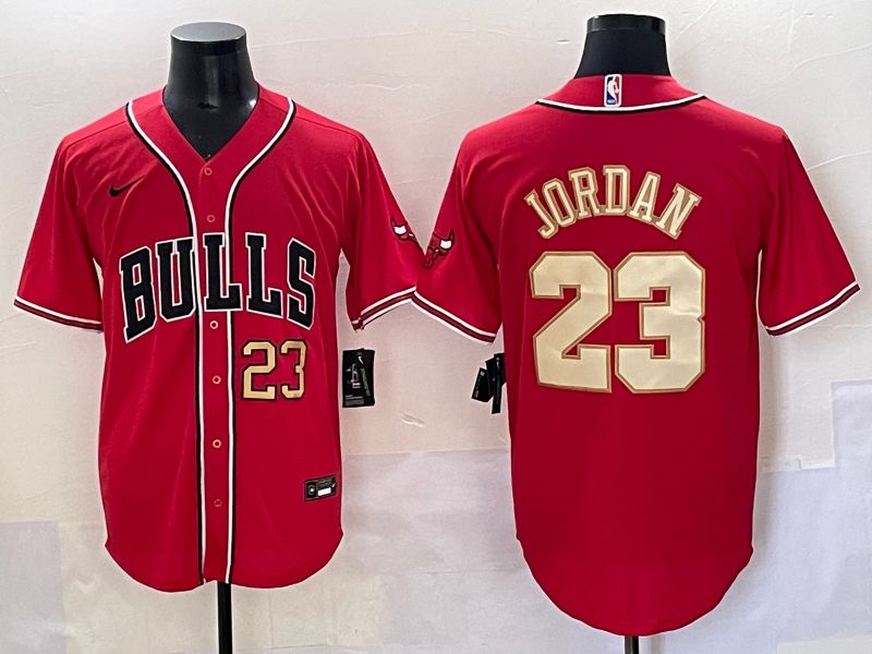 Men 2025 Chicago Bulls #23 Jordan Red Joint Name Nike NBA Jersey style 6->chicago bulls->NBA Jersey